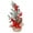 Type C, variant on Deago 11.8" Small Artificial Mini Tabletop Christmas Tree Decorations with Holiday Ornaments Red Berry Pine Cone Greenery for Xmas Party Home Office Room Decor