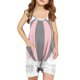 thumbnail image 1 of Odeerbi 5-13 Años Niñas Traje de Verano Impresión Linda Camisola Romper Casual Respirable Cómodo Suspender Overalls Pantalones Cortos Con Bolsillos, 1 of 5