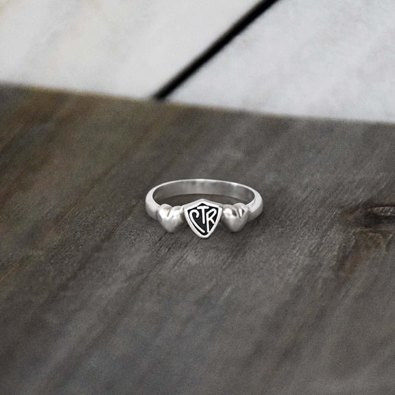 Ringmasters Satin Hearts Sterling Silver Choose the Right CTR Ring Size 4