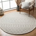 thumbnail image 2 of SAFAVIEH Blossom Aspen Aztec Geometric Wool Area Rug, Silver/Ivory, 8' x 10', 2 of 10