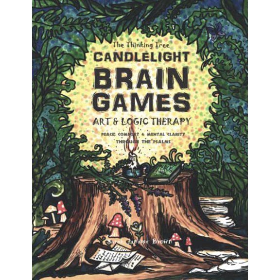 Pre-Owned Candlelight - Art & Logic Therapy - Brain Games: (Faith Based Version) Peace, Comfort & Mental Clarity Through the Psalms of the Bible (The Thinking Tree - Brain Fog & Covid Bra
