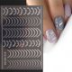 thumbnail image 5 of 541pcs Decoración Uñas Stickers Nail Tattoo Línea Oro/plata, 5 of 5