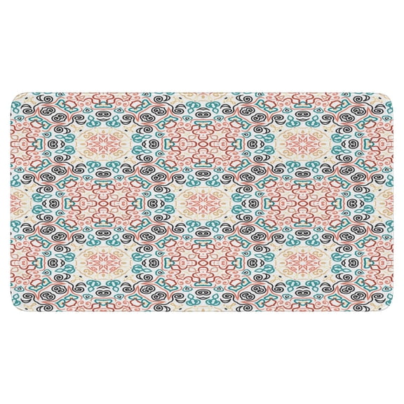 Bohemian Light Geometric Design (1) Door Mat Welcome Door Mat for Front Door, Home Entrance, Yard, Floor, Patio, Non Slip Spring Summer Welcome Mat Indoor Outdoor Doormat 30"*17"