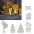 thumbnail image 2 of FEAMOS 6Pcs Christmas Tree and House Silicone Molds for Candle Holder Decoration, Plaster Decoration, Chocolates, Cake Fondant, 2 of 8