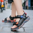 thumbnail image 2 of UngA Toddler Sandals Boys Boys Water Sandals Outdoor Hiking Adjustable Strap Sport Sandals Black,2, 2 of 7