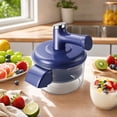 thumbnail image 5 of Electric Food Chopper and Peeler 2 in 1, Rechargeable Mini Vegetable Cutter with Stainless Steel Blades, Portable Fruit and Garlic Mincer for Home, Camping, and Travel, 5 of 7