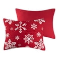thumbnail image 3 of Greenland Home Fashions Novelty Holiday Snowflakes Matelassé Pillow Sham, Standard, 3 of 7