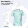 thumbnail image 5 of Rocae Blue Bright for Breathable Men's Baseball T-Shirt Fashionable Casual Baseball Jersey, Moisture-wicking Sportswear 4X-Large, 5 of 9