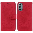 thumbnail image 3 of Nalacover For Motorola Moto G Stylus 5G 2022 Wallet case,Embossed Sun Flower Pattern PU Leather Magnetic Flip Folio Book Credit Card Holder Shockproof for Women Men Phone Cover.Red, 3 of 9