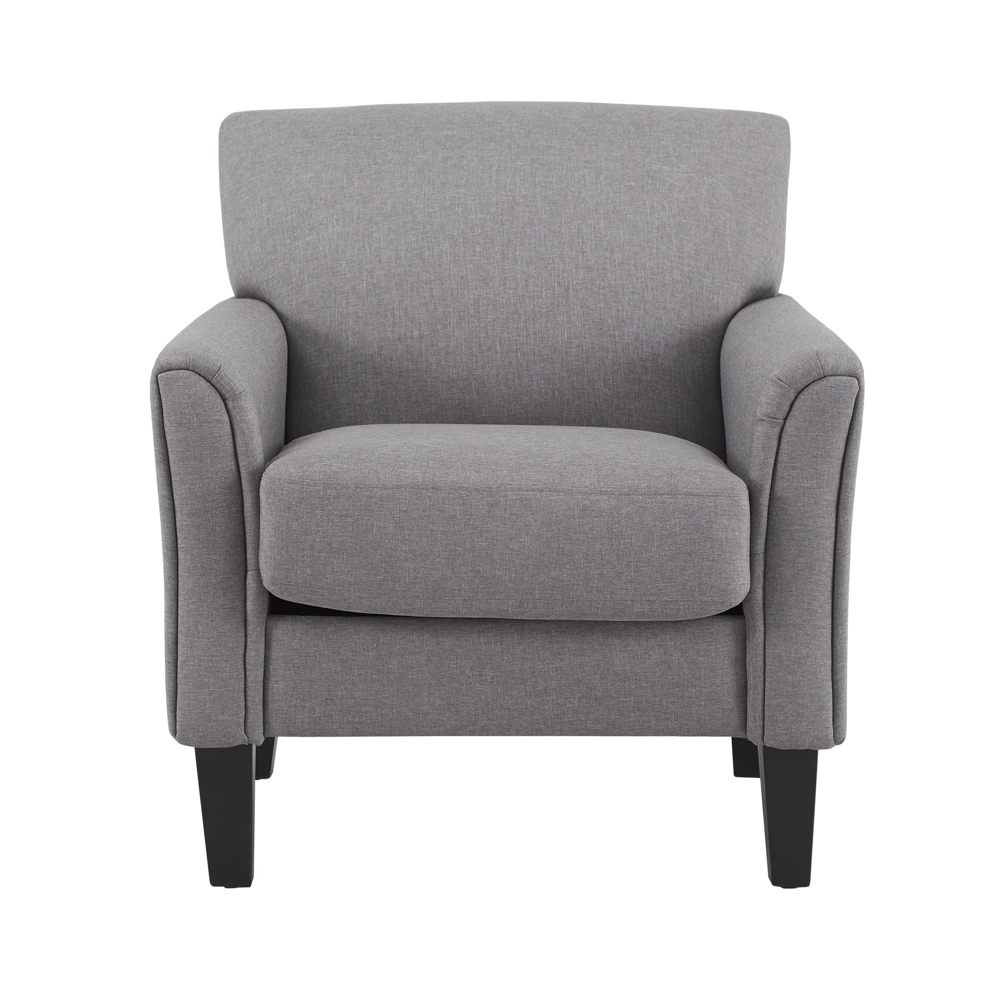 Weston Home Tribeca Modern Accent Chair, Grey Linen