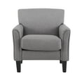 thumbnail image 6 of Weston Home Tribeca Modern Accent Chair, Grey Linen, 6 of 8