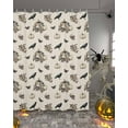 thumbnail image 2 of Halloween Shower Curtain Set ，Waterproof Fabric Shower Curtains Butterfly Crow Skull Rose Pumpkin Shower Curtains for Bathroom,Bathroom Decor 36"x72", 2 of 6