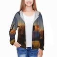 thumbnail image 3 of Cauagu Yak Print Sun Protection Jacket for Teen,Full-Zipper Long Sleeve Sun Shirts with Pockets UV Hoodie Shirts Outdoor Athletic Jacket-, 3 of 7