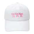 thumbnail image 4 of XFeng Pink Ribbon Flower Embroidery Vintage Baseball Cap, 4 of 4