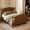 Walnut, variant on Vintage Platform Bed Full Size with Headboard and Footboard, Solid Wood Bed with Spindle Posts & Slat Support, No Box Spring Needed, Walnut