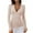 Pink, variant on KHONTS Women's 2025 Fall Long Sleeve Henley T Shirts Button Ribbed Knit Slim Fit Basic Tops Blouse Casual Outfits Pink S