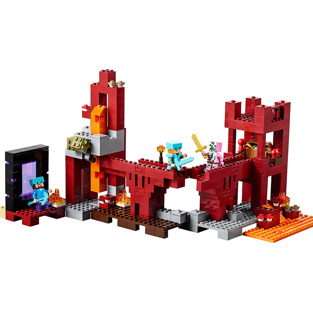 lego minecraft nether fortress
