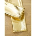 thumbnail image 6 of vastwit Women's Shiny Metallic Full Bodysuit Front Zipper Jumpsuit Gymnastics Dancewear Gold M, 6 of 7