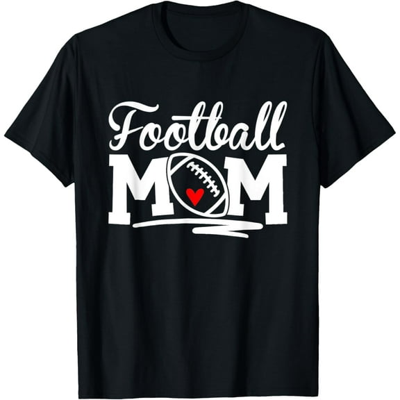 Football Mom Leopard Football Love Football Player T-Shirt