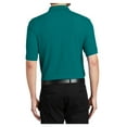 thumbnail image 2 of Yellow Rooster Male Silk Touch Polo Men Extended T-Shirts Teal Green S, 2 of 7