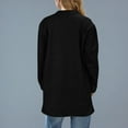 thumbnail image 4 of Yuyuzo Manteau pour Femmes Mi-Long à Col Montant Vestes Blazer d'Affaires Décontractées Automne Hiver Pardessus Uni avec Poches, 4 of 6