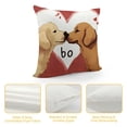 thumbnail image 4 of Heduofu Valentines Day Dog Lumbar Pillow Cover Red Farmhouse Decorations Spring Holiday Decor Throw Cushion Case for Home Couch Polyester Linen White, 4 of 5