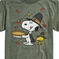 thumbnail image 3 of Peanuts - Thanksgiving Scene - Men's Short Sleeve Graphic T-Shirt, 3 of 6