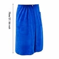 thumbnail image 2 of Bath Towel Men's Bath Skirt Microfiber Buckle Versatile Wearable Bathrobe for Hotel and Household Use 70x140cm Size, 2 of 8