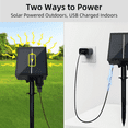 thumbnail image 3 of 64 LED Solar Lights Outdoor Waterproof, Firefly Garden Lights With Stakes, 8 Lighting Modes, Auto On/OFF, Timer, USB Charging, Decorative Swaying Fairy Lights For Yard, Lawn, Pathway Decor, 3 of 11
