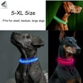 thumbnail image 6 of PULLIMORE LED Dog Collar Leopard Rechargeable Glowing Flash Night Safety Walking Pet Collars (L, Green), 6 of 7