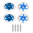 thumbnail image 2 of 4Pack ShareGoo Metal 12mm Hex Hub Wheel Rim Tires Brake Disc Compatible with Traxxas Tamiya HSP HPI Redcat Racing 1/10 On-Road RC Car (Dark Blue), 2 of 5