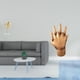 thumbnail image 2 of Escultura de mano con hojas entrelazadas, figura abstracta para el hogar, estantería, dormitorio, mesa, adorno para amantes, decoración de gemel, 2 of 8