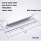 thumbnail image 2 of Exterior Balcony Door Handle, Exterior Door Handle, Patio Door Handle 4pcs White, 2 of 5