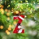 thumbnail image 5 of Adornos navideños, adornos navideños, regalos navideños, árbol de Navidad acrílico 2D, colgante de 26 letras, regalo decorativo, colgantes para fiestas navideñas familiares, objetos colgantes, 5 of 6