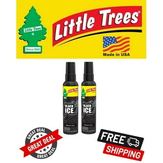 Little Trees 2 oz Pump Spray Air Freshener Black Ice 3PCS Free Shipping