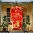 thumbnail image 2 of FeiFu Christmas Door Cover Door Curtain Holiday Door Wall Decoration Enhances Holiday Vibe Suitable for Door or Wall Decor Indoor Outdoor Use, 2 of 6