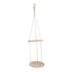 thumbnail image 1 of Soporte decorativo para macetas, soporte para plantas colgantes, colgador de plantas bohemio de doble nivel, estante para macetas de techo para, 1 of 9