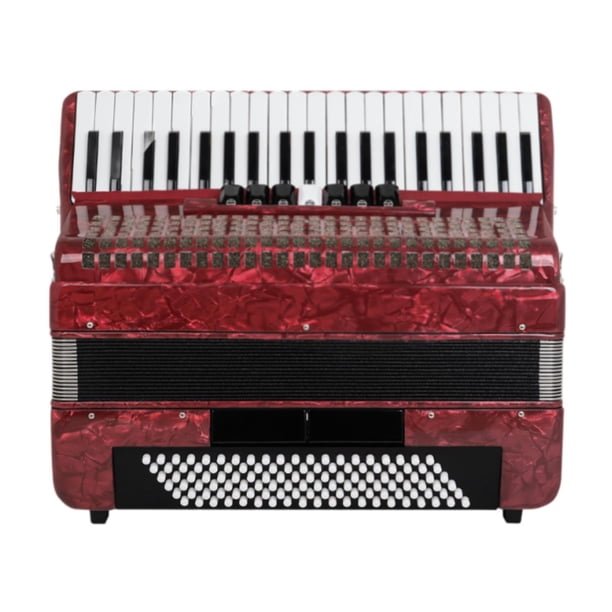 Acordeón 41 teclas 120 bajos, juguete educativo, desarrollo temprano del rendimiento, bajo, piano, acordeón, teclado, acordeón, , Rojo