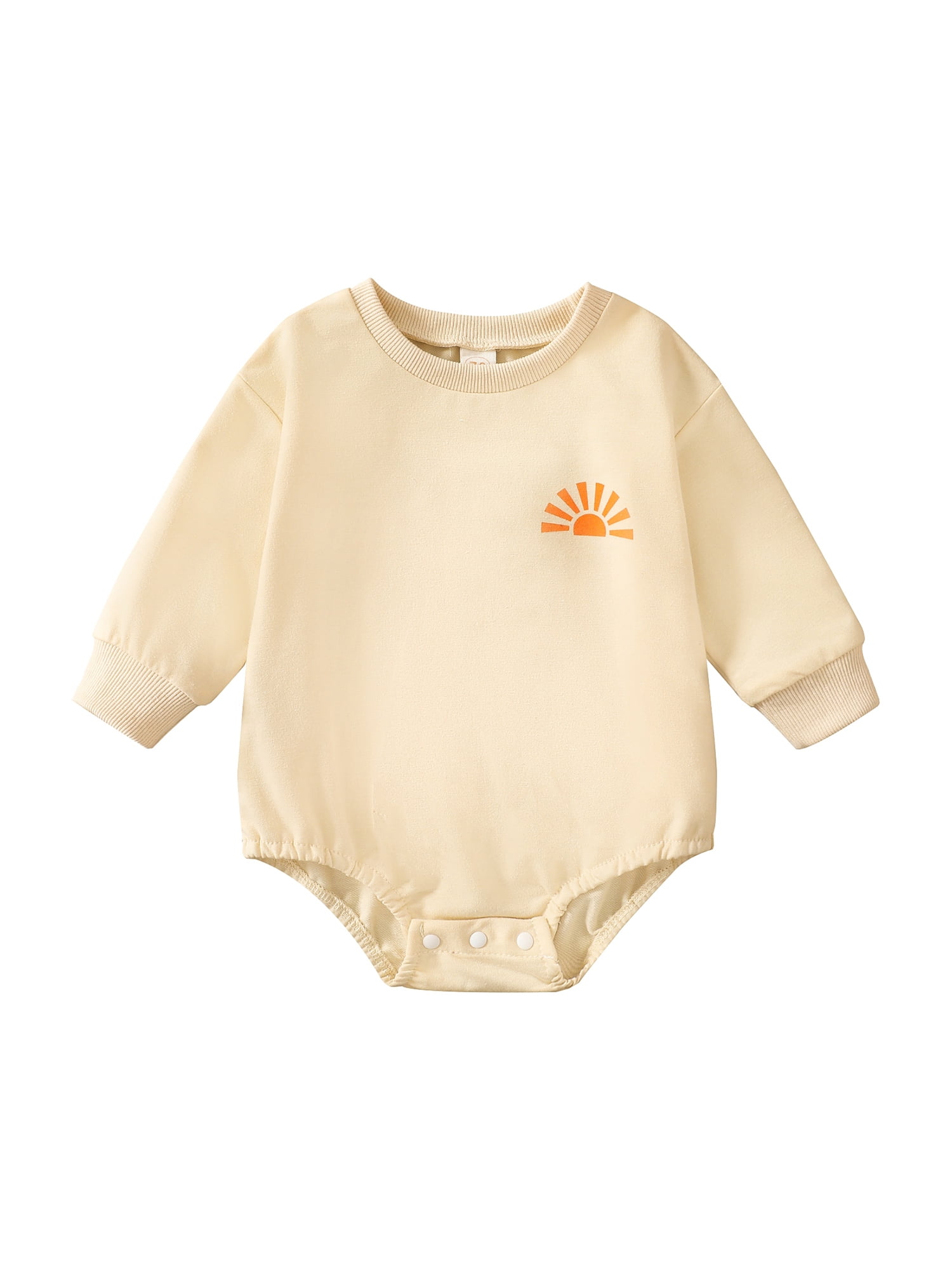 Newborn Baby Boys Girls Spring Autumn Rompers Clothing Sun Pumpkin