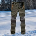 thumbnail image 3 of Trousers Water Resistant Lined Fleece Cycling Pants for Men Green XXL, 3 of 6