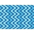 thumbnail image 1 of Ahgly Company Machine Washable Indoor Rectangle Transitional Neon Blue Area Rugs, 2' x 3', 1 of 7