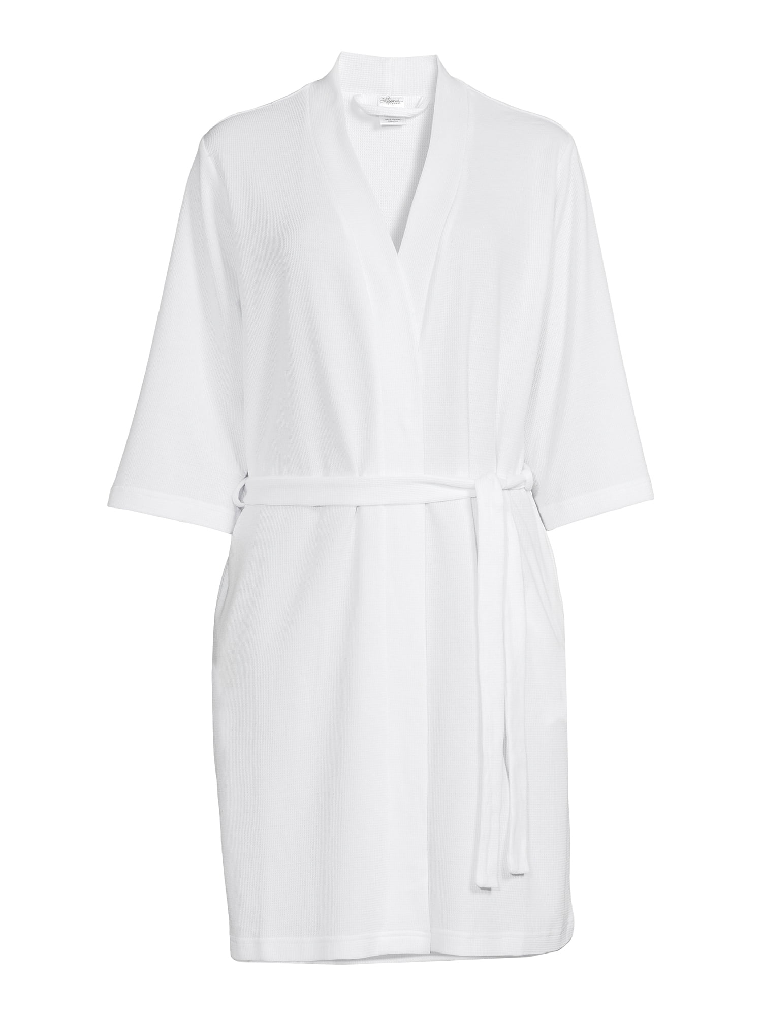 Lissome Women's and Women's Plus Size Waffle Knit Wrap Robe