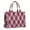 Red And Blue, variant on Large Capacity Tote Bag,Pink Purple Checkered Pattern Handbag Fashion Luxury Tote Bag,15.7"x13"x 5.1" Inches,Laptop Compatible