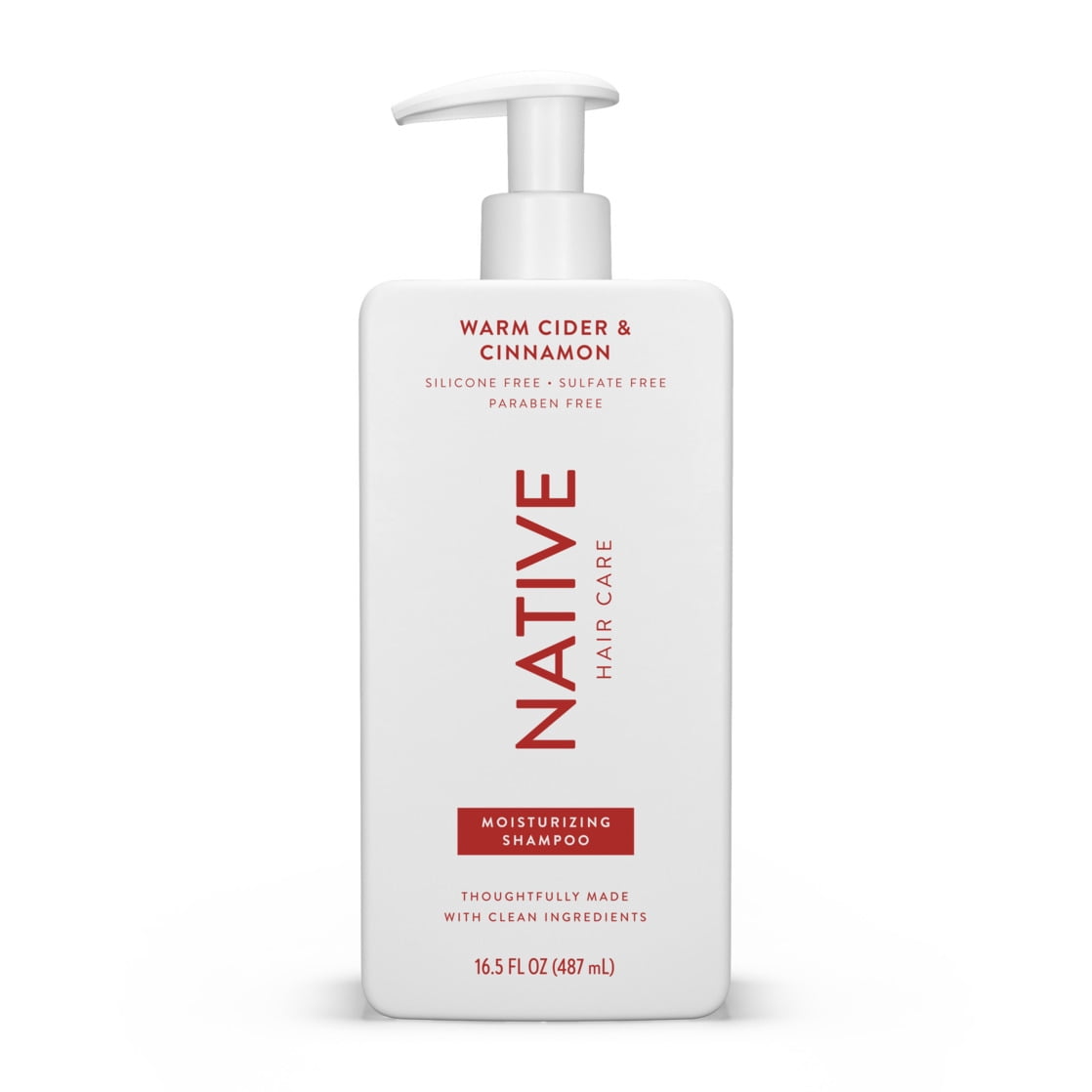 Native Moisturizing Shampoo, Warm Cider & Cinnamon, Sulfate Free, Paraben Free, 16.5 fl. oz