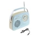 thumbnail image 5 of Radio portátil perfecl con Bluetooth recargable diseño retro Azul, 5 of 8
