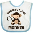 thumbnail image 3 of Inktastic Mommys Little Monkey Baby Boy Boys Baby Bib, 3 of 4