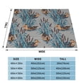 thumbnail image 4 of XMXT Flannel Throw Blanket for Couch, Lotus Pond Duck Pattern Bed Sofa Decor Blankets for Home Bedroom, 50 x 40 inches, 4 of 9