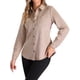 thumbnail image 4 of CAMISA DE SUEDE FALSO INSPIRE CHIC PARA MUJER, CAMISA DE BOTONES DE MANGA LARGA ESTILO CASUAL ELEGANTE, ROPA DE OTOÑO 2024, M BEIGE, 4 of 6