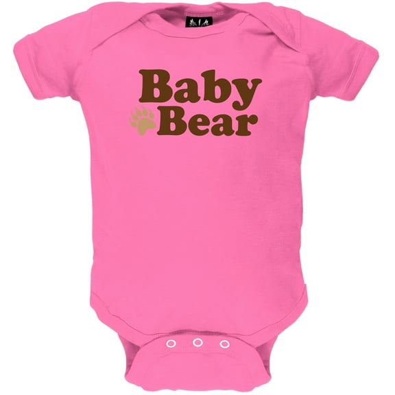 Father's Day - Baby Bear Pink Baby One Piece - 12-18 months
