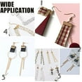 thumbnail image 5 of 6 Sizes 60pcs Rectangle Stainless Steel Ribbon Clamp Crimps with Loop Ribbon Ends Fastener Clasp, 5 of 9